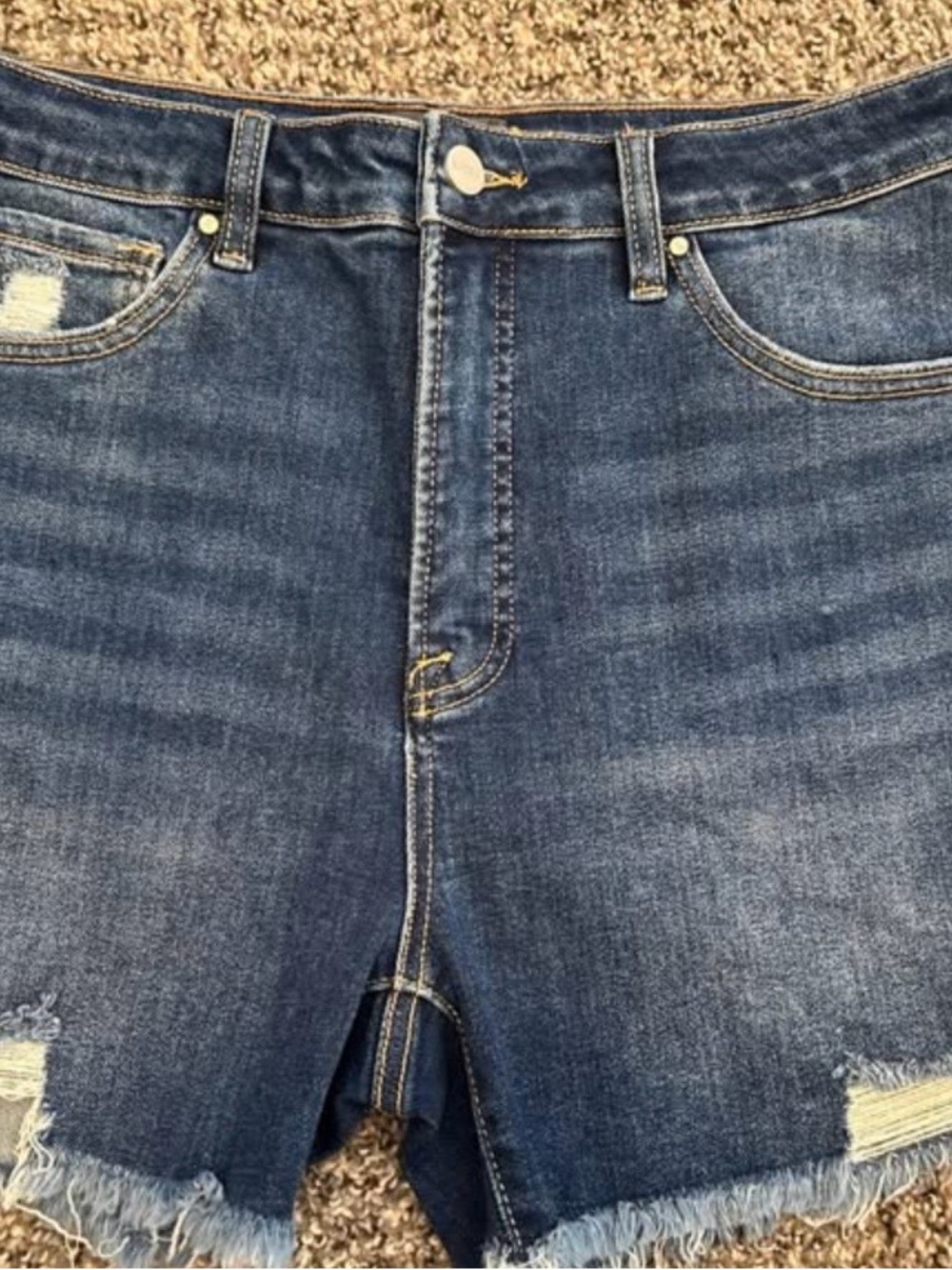 Risen Blue Denim Jeans Shorts - Classic Casual